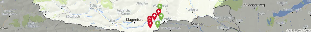 Map view for Pharmacies emergency services nearby Neuhaus (Völkermarkt, Kärnten)